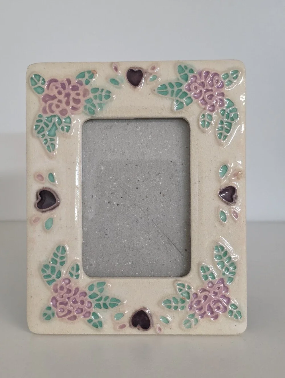 Chesapeake Bay Floral Heart Ceramic Frame